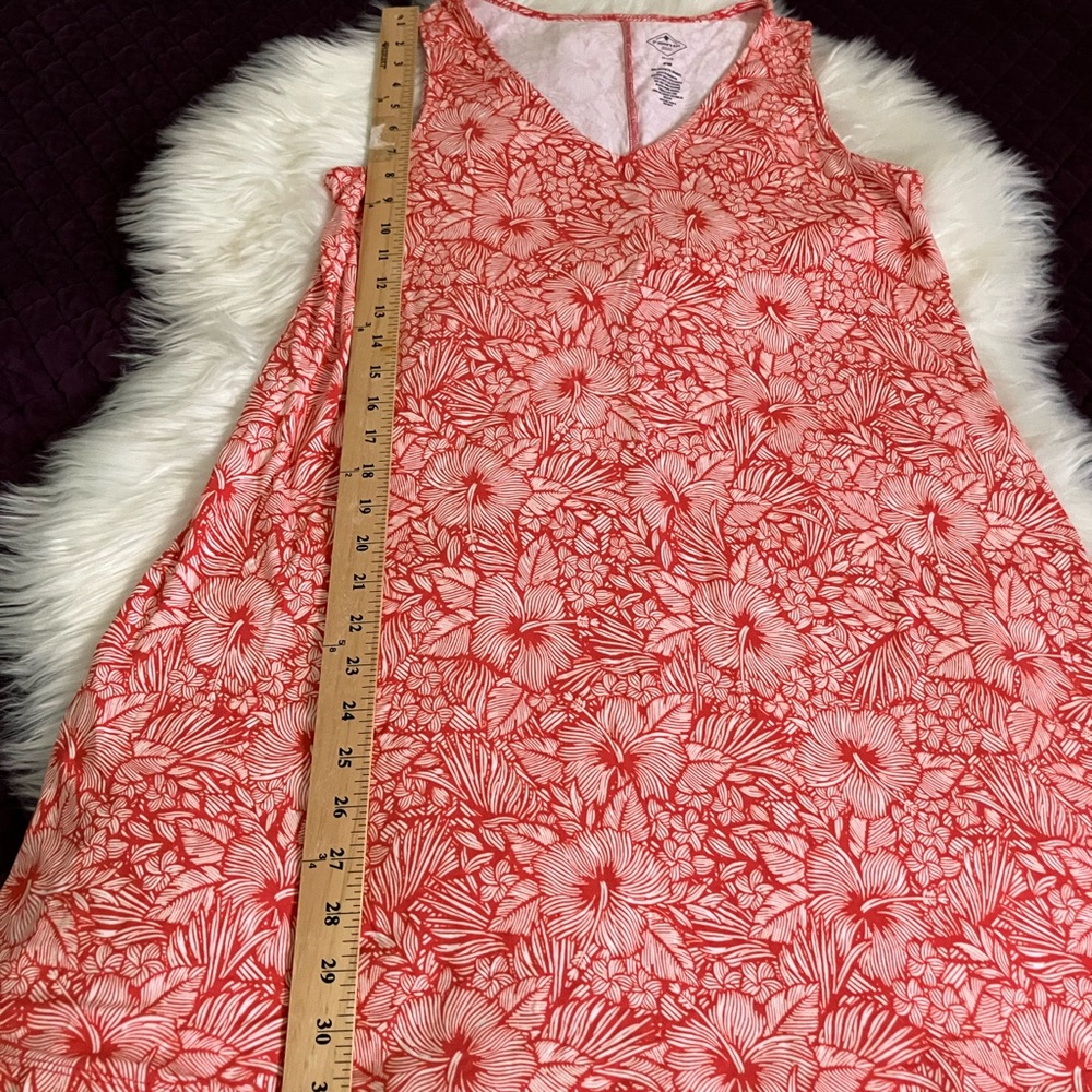 St. John's Bay Red Floral Print Dress